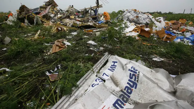 Уламки MH17 на Донбасі