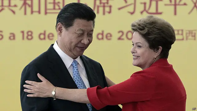 Presidentes de China y Brasil