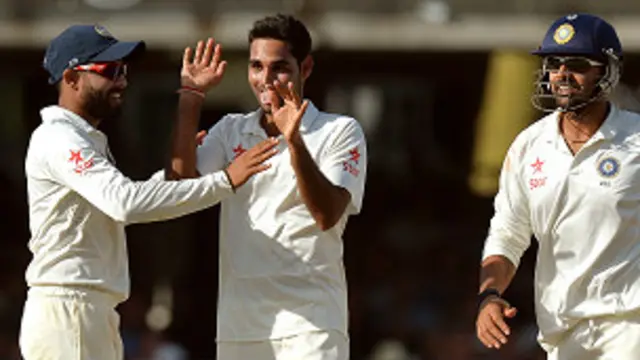 بھارت کے میڈیم فاسٹ بولر بھونیشور کمار نے اچھی بولنگ کا مظاہر کیا