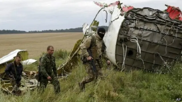 Lugar donde cayó el vuelo MH17