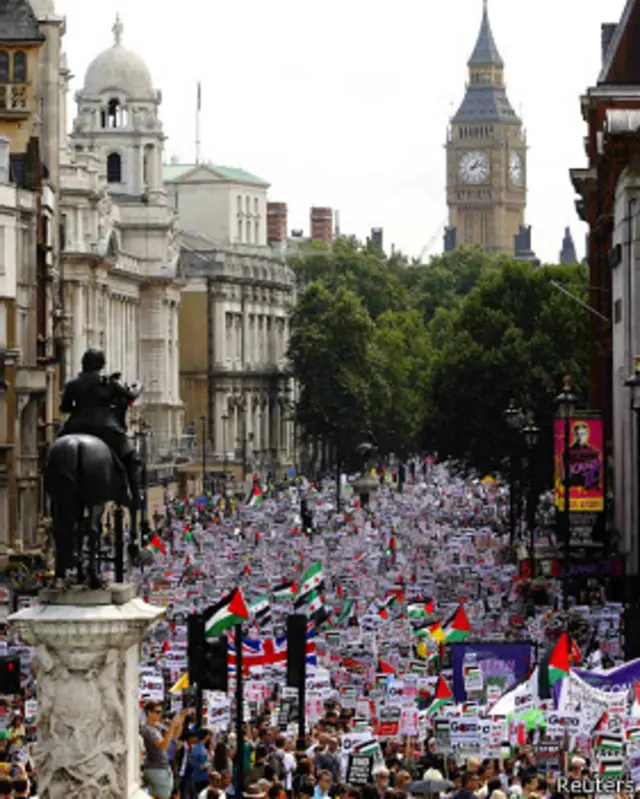 تظاهرات امروز لندن