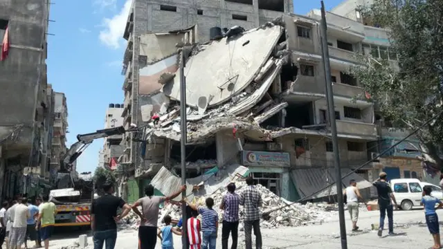 Các cuộc không kích của Israel đã phá hủy nhiều nhà cửa trên Dải Gaza