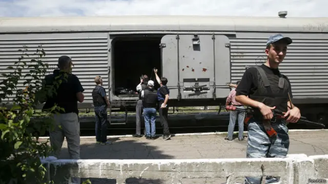 Поезд с телами в Торезе