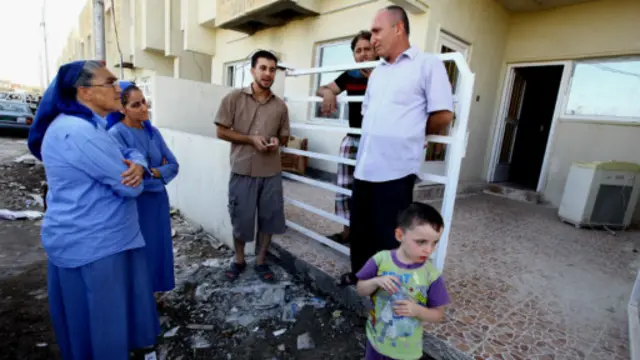 مسيحيون فروا من الموصل الى قوش.