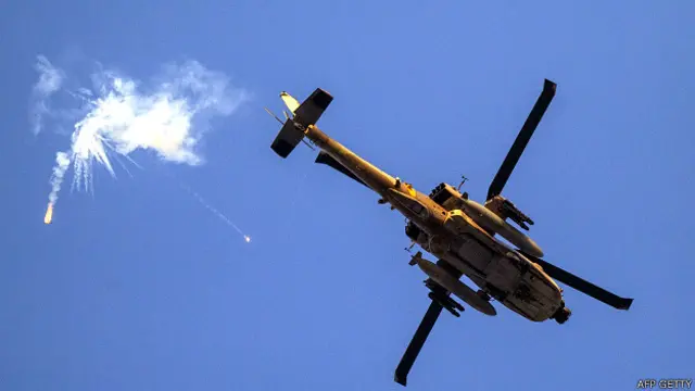 इसराइली सैनिकों का हवाई हमला