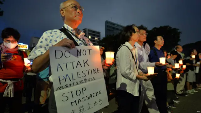 Unjuk rasa menentang serangan Gaza