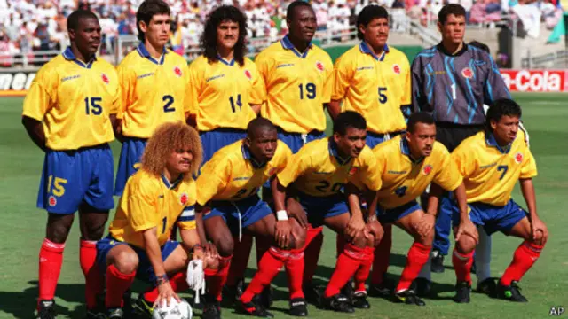 Rincón, con el número 19, formó parte de la que era considerada la mejor selección de Colombia.