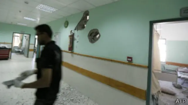 اسرائیل می‌گوید در نزدیکی بیمارستان انبار مهمات بوده