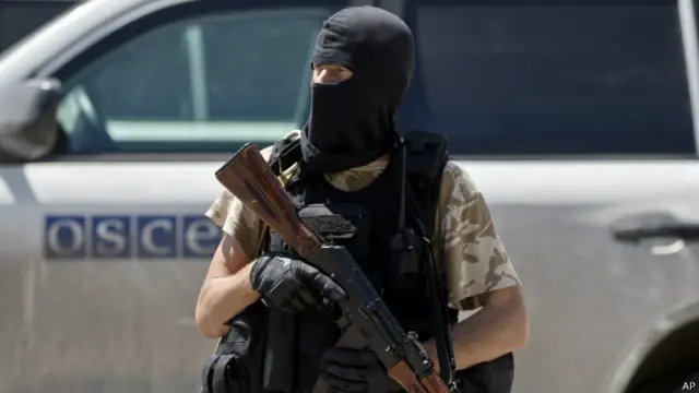 Сепаратист на востоке Украины