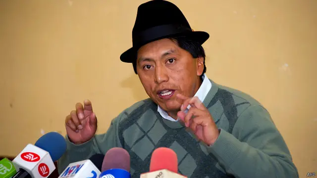 Humberto Cholango, presidente de la Conaie