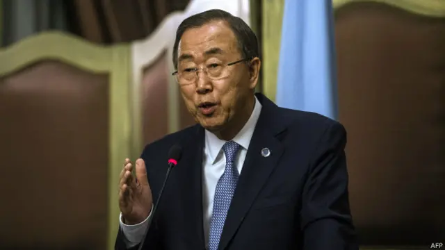 Ông Ban Ki-moon đang tích cực giải quyết tình hình ở Gaza