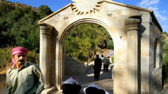 معبد يزيدي في سهول محافظة نينوى