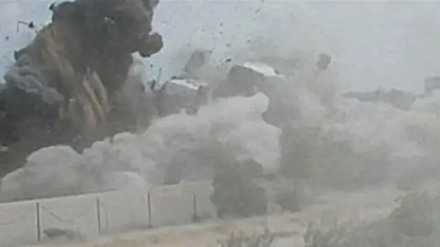 Imagens das Forças de Defesa israelenses mostram destruição dos túneis na Faixa de Gaza (BBC)