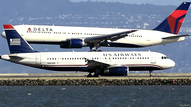 अमरीकी विमानन कंपनियों के जहाज