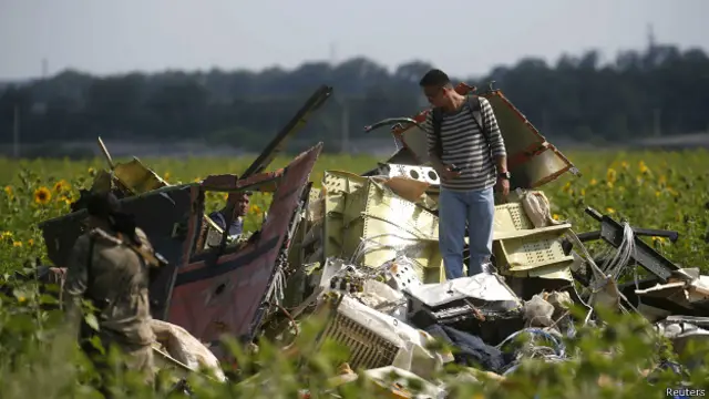 Место крушения "Боинга"