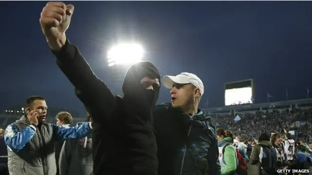 Torcedores do Zenit. Crédito: Reuters