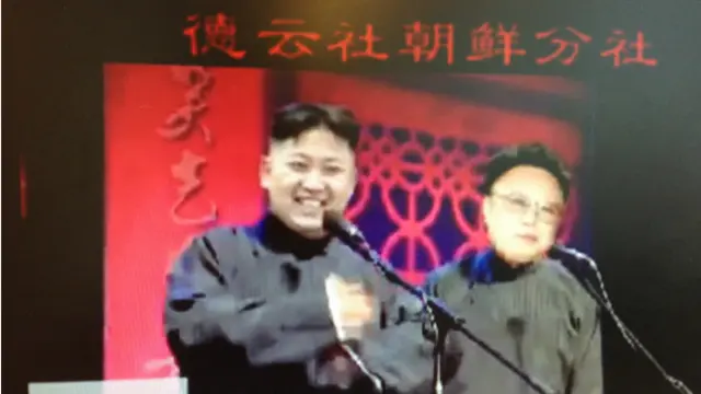 在这段三分半左右的视频中，除了主角金正恩，还有美国总统奥巴马、俄罗斯总统普京、联合国秘书长潘基文和日本首相安倍晋三。