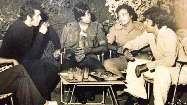 मनोज कुमार, अमिताभ बच्चन, धीरज कुमार, शशि कपूर