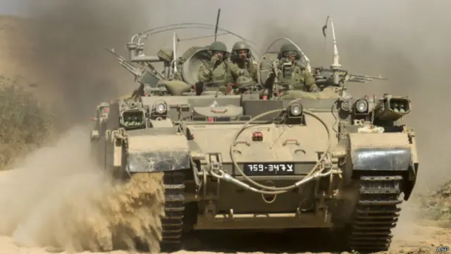 Израильские военные вблизи границы с сектором Газа