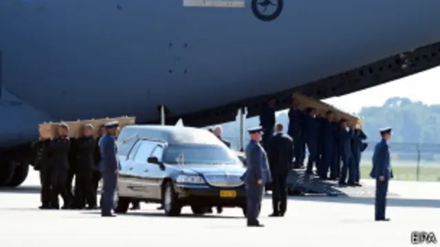 Гробы с жертвами