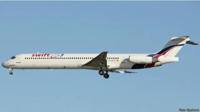 Aparato similar al avión argelino desaparecido.