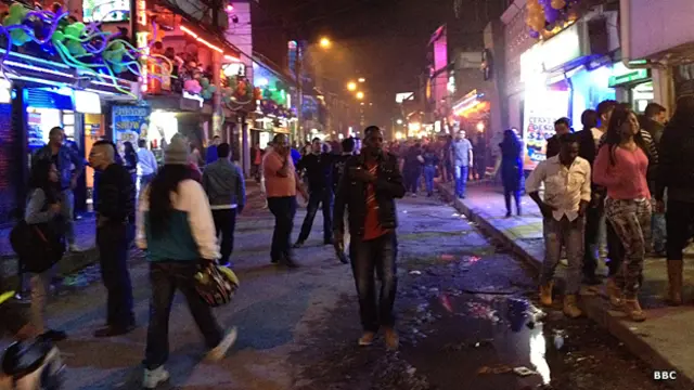 La "Cuadra Alegre", antigua "Cuadra Picha", en el sur de Bogotá.