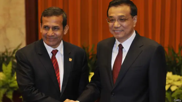 Ollanta Humala y el primer minstro chino Li Keqiang