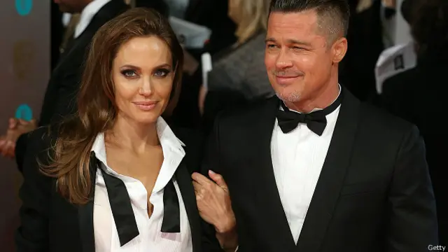 Анджелина Джоли и Брэд Питт на церемонии в Лондоне