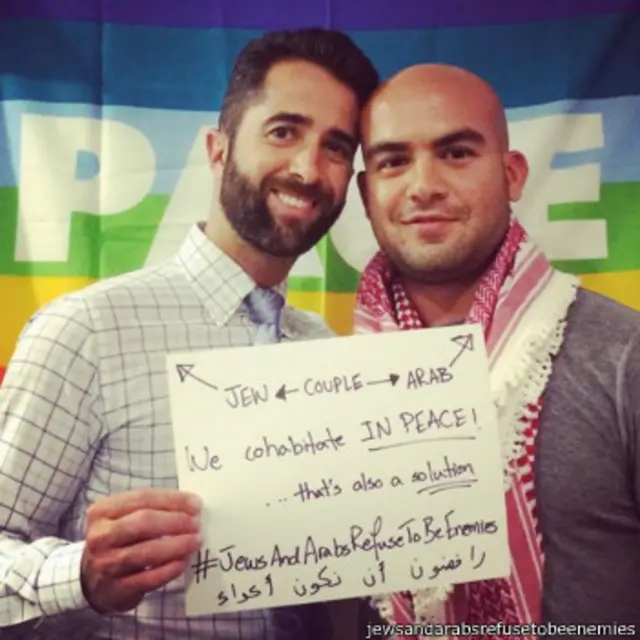 O árabe Salem e o judeu Matt também são um casal