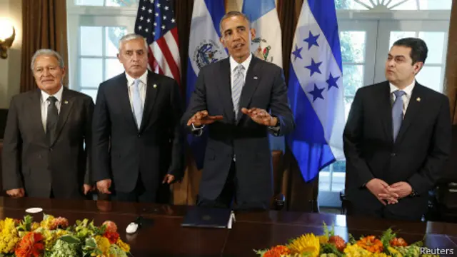 Obama y los presidentes centroamericanos