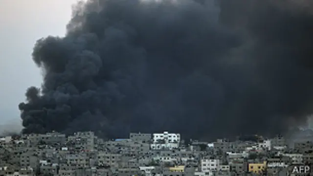 Humo en Gaza