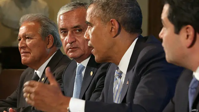 Obama con los líderes de Centroamérica