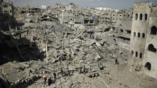 ग़ज़ा में तबाही की तस्वीर