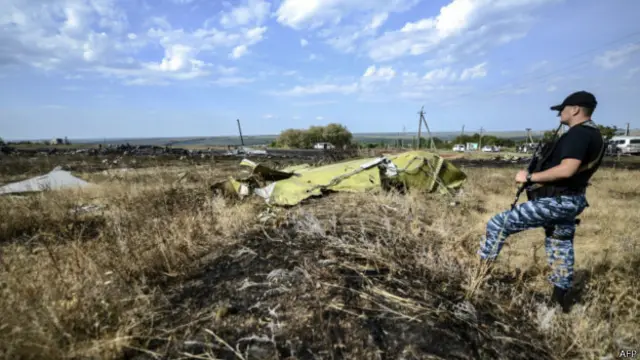 Место крушения "Боинга"