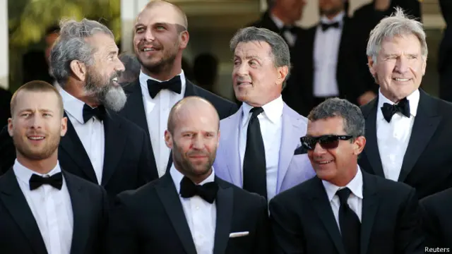 हॉलीवुड फ़िल्म द एक्सपेंडेबल्स 3 के कलाकार, कान फ़िल्म महोत्सव में