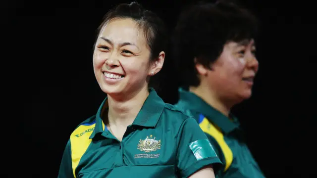 آسٹریلیا سے تعلق رکھنے والی میاؤ میاؤ اور جیان فانگ لے نے بھارت کی ٹیم کو ٹیبل ٹینس کے مقابلے میں شکست دی۔