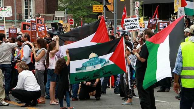 تظاهرات روز شنبه ۲۶ جولای در تورنتو کانادا، عکس از فراز