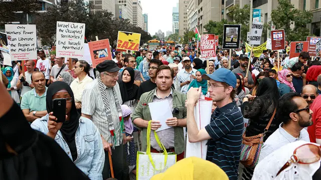 تظاهرات روز شنبه ۲۶ جولای در تورنتو کانادا، عکس از فراز