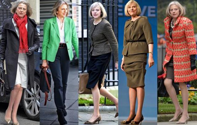 特丽莎•梅以豹纹高根鞋领衔的不同造型