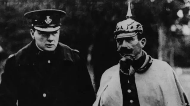 Winston Churchill y Guillermo II de Alemania