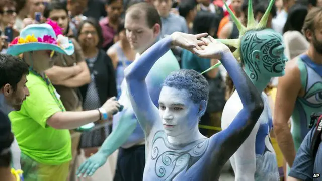 न्यूयॉर्क बॉडी पेंटिंग