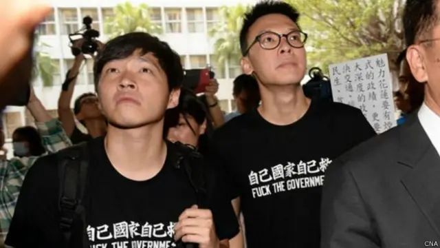 林飞帆（图右）与陈为廷（图左）