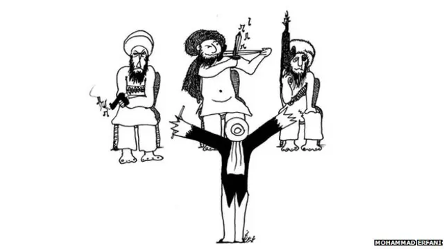 د افغان کارتون جوړونکو په هنري کارونو کې تر ډیره بریده د وسلوالو پرضد راونه جګړه انځور شوې ده.