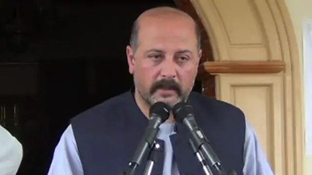 حشمت کرزی چې په ۲۰۱۴ کال کې په کندهار کې ترور شو. 