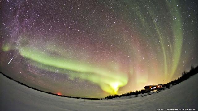 Aurora borealis. O Chul Kwon/ Caters News Agency