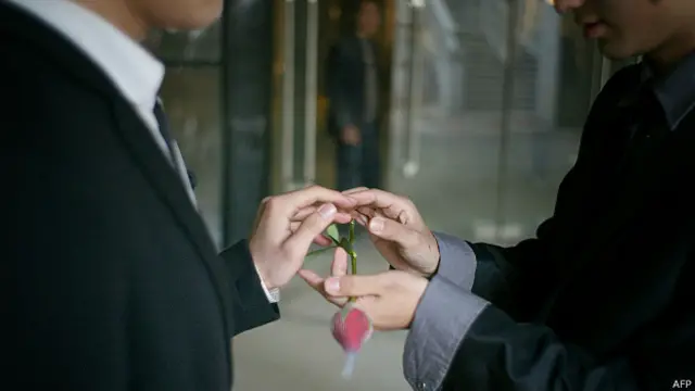 Pareja gay en China