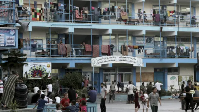 دهها هزار تن از ساکنان غزه در مراکز تحت نظارت سازمان ملل پناه گرفته‌اند