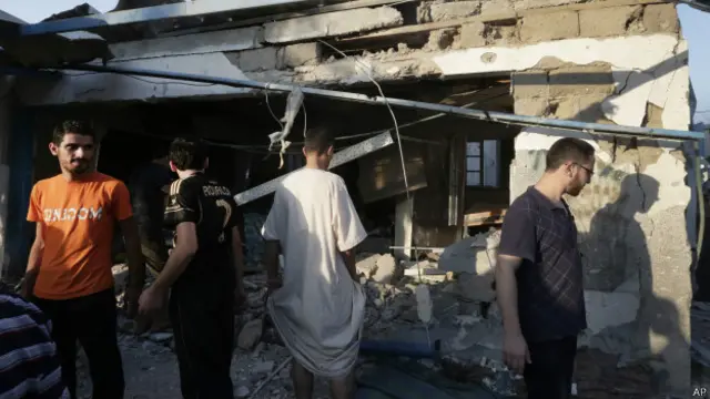 Restos de la escuela "Abu Hussein" de Naciones Unidas