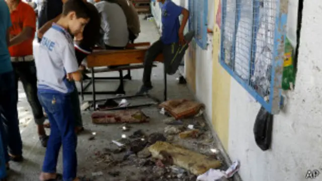 Escuela en Gaza 