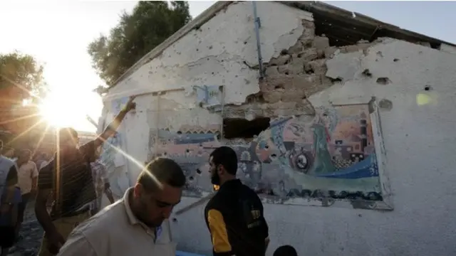 گذشتہ ہفتے بھی اقوام متحدہ کا ایک سکول نشانہ بن گیا تھا